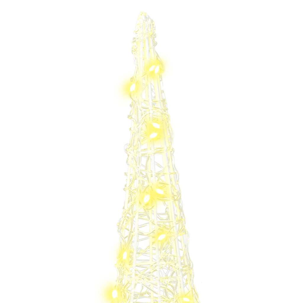 Weihnachtsbaum mit 90 LEDs 3 pcs Warmweiß 20 x 20 x 80 cm Acryl