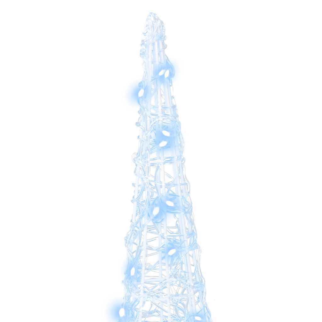 Weihnachtsbaum mit 90 LEDs 3 pcs Kaltweiß 20 x 20 x 80 cm Acryl