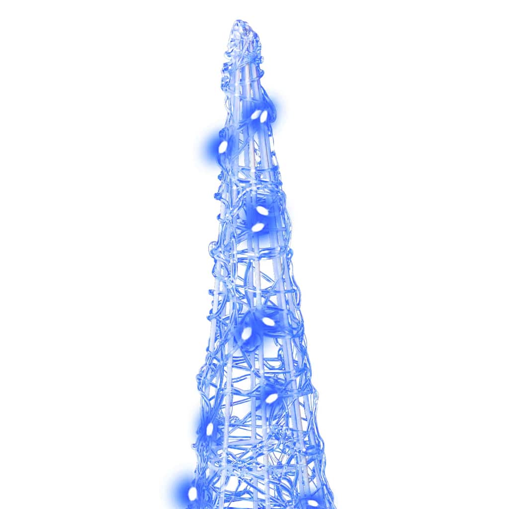 Weihnachtsbaum mit 90 LEDs 3 pcs Blau 20 x 20 x 80 cm Acryl