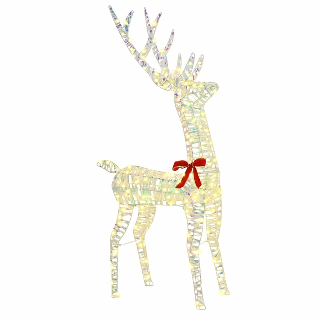 Rentierfamilie mit 300 LEDs 3 pcs Warmweiß 67 x 26 x 127 cm PET