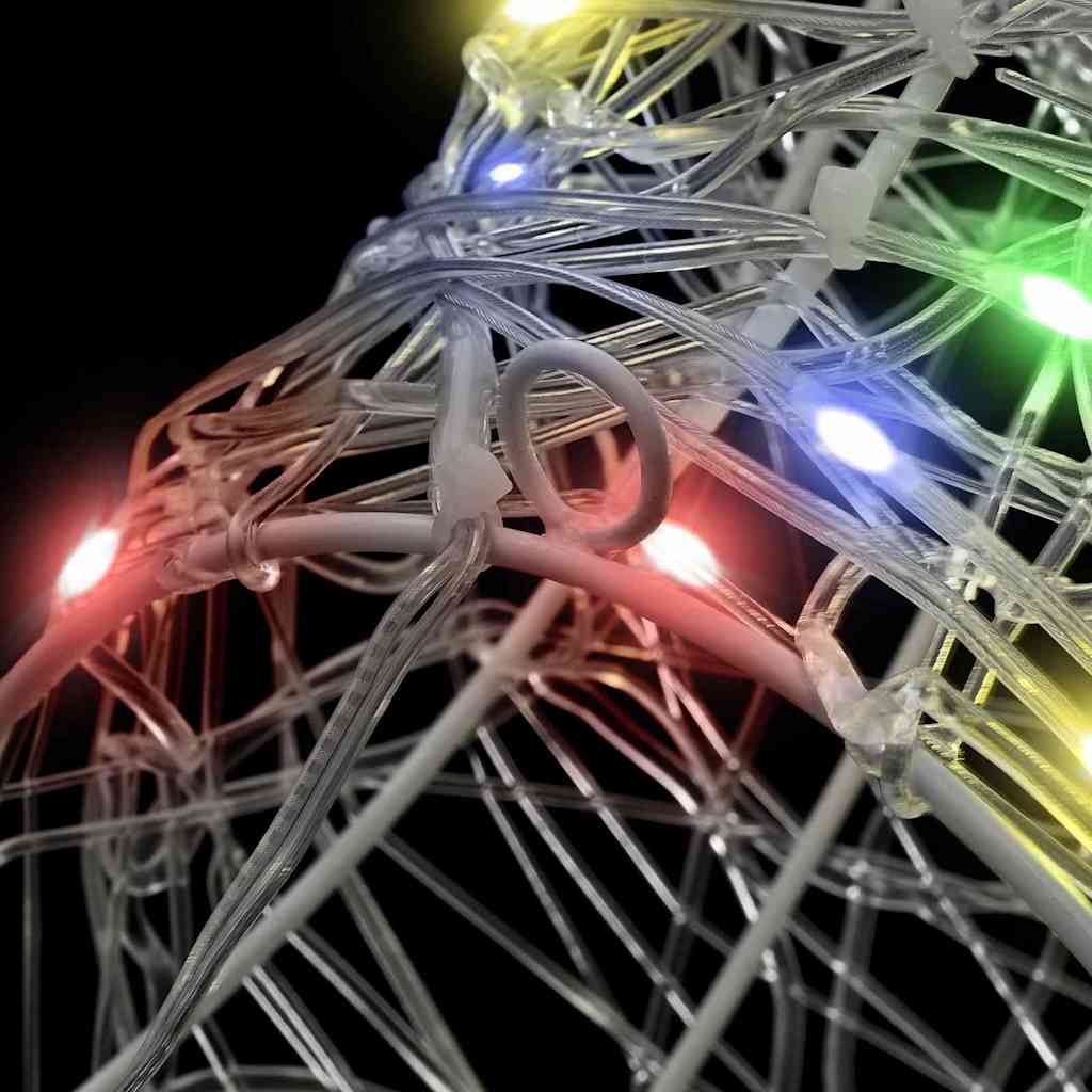 Rentierkopf mit 140 LEDs Bunt 68 x 36,5 x 62,5 cm Acryl