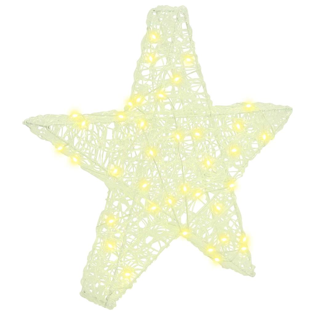 3D Stern mit 50 LEDs Warmweiß 55 x 53.5 x 10 cm Acryl