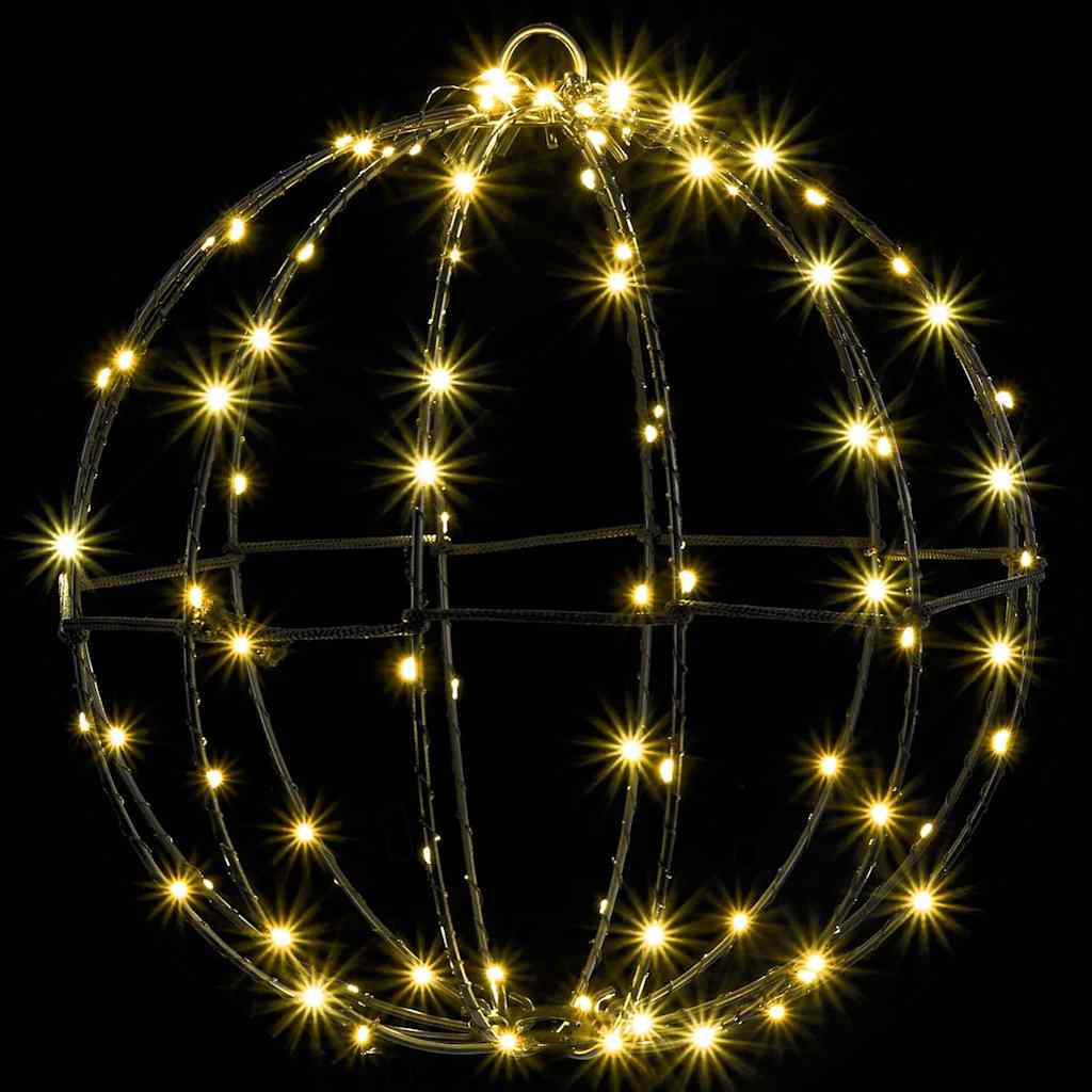Ball mit 192 LEDs 2 pcs Warmweiß 30 x 30 x 32 cm Metall