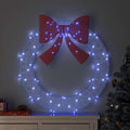 Kranz mit 80 LEDs Blau 92 x 92 x 9,5 cm Acryl