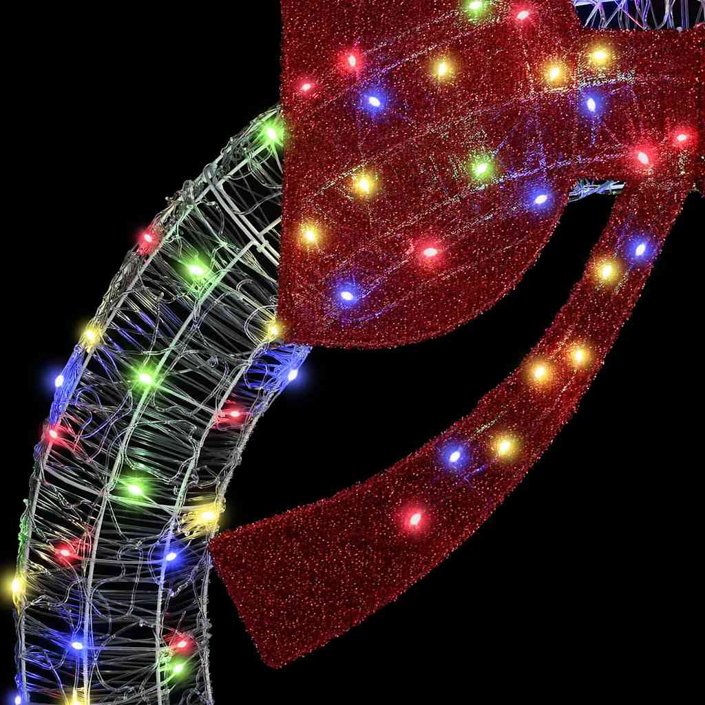 Kranz mit 150 LEDs Mehrfarbig 120 cm Acryl