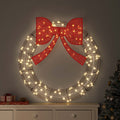 Kranz mit 80 LEDs Warmweiß 91 x 91 x 9 cm PET
