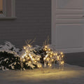 LED Rentiere mit 40 LEDs 2 pcs Warmes Weiß PET