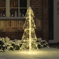 Weihnachtsbaum mit 100 LEDs Warmes Weiß 120 cm Acryl