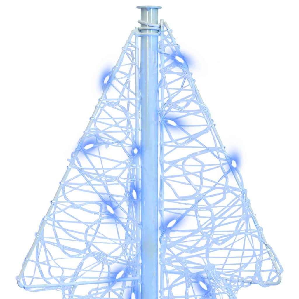 Weihnachtsbaum mit 100 LEDs Blau 120 cm Acryl