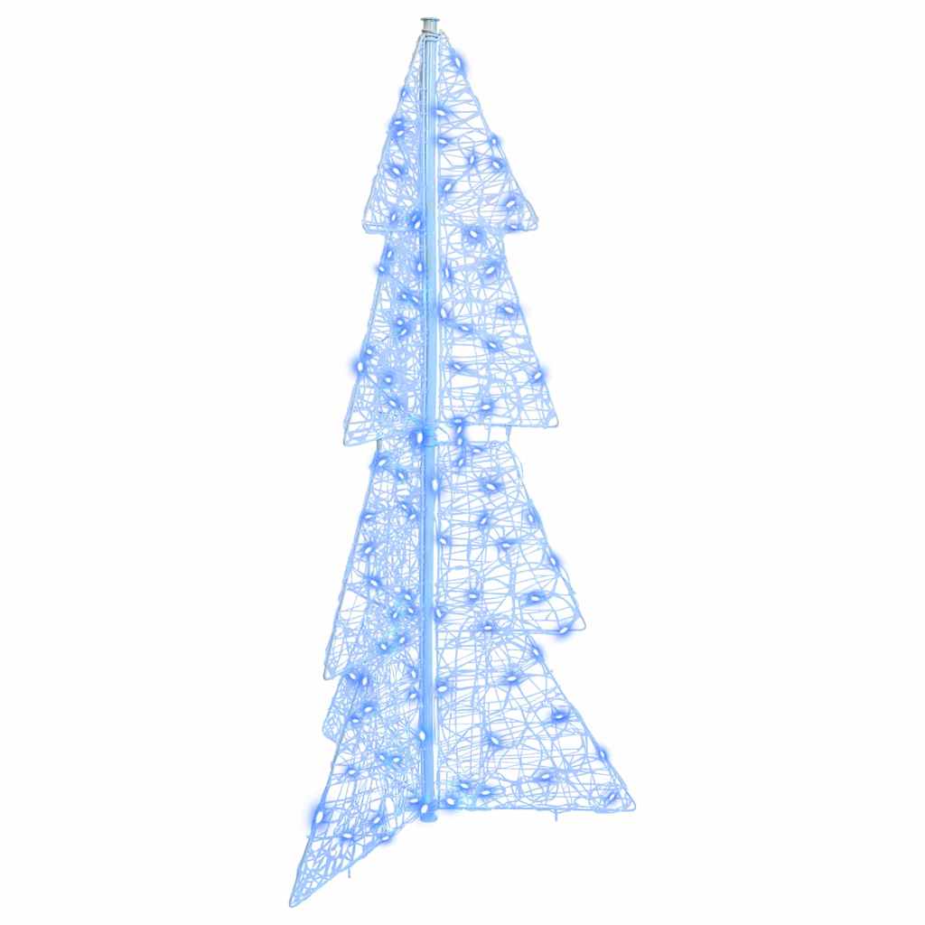 Weihnachtsbaum mit 100 LEDs Blau 120 cm Acryl