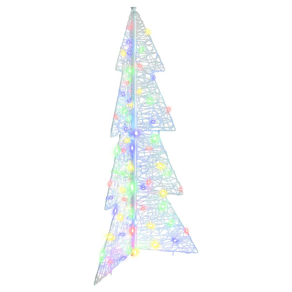 Weihnachtsbaum mit 100 LEDs Mehrfarbig 120 cm Acryl