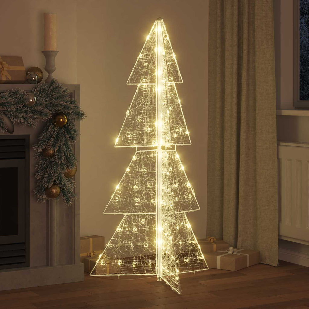 Weihnachtsbaum mit 160 LEDs Warmes Weiß 150 cm Acryl
