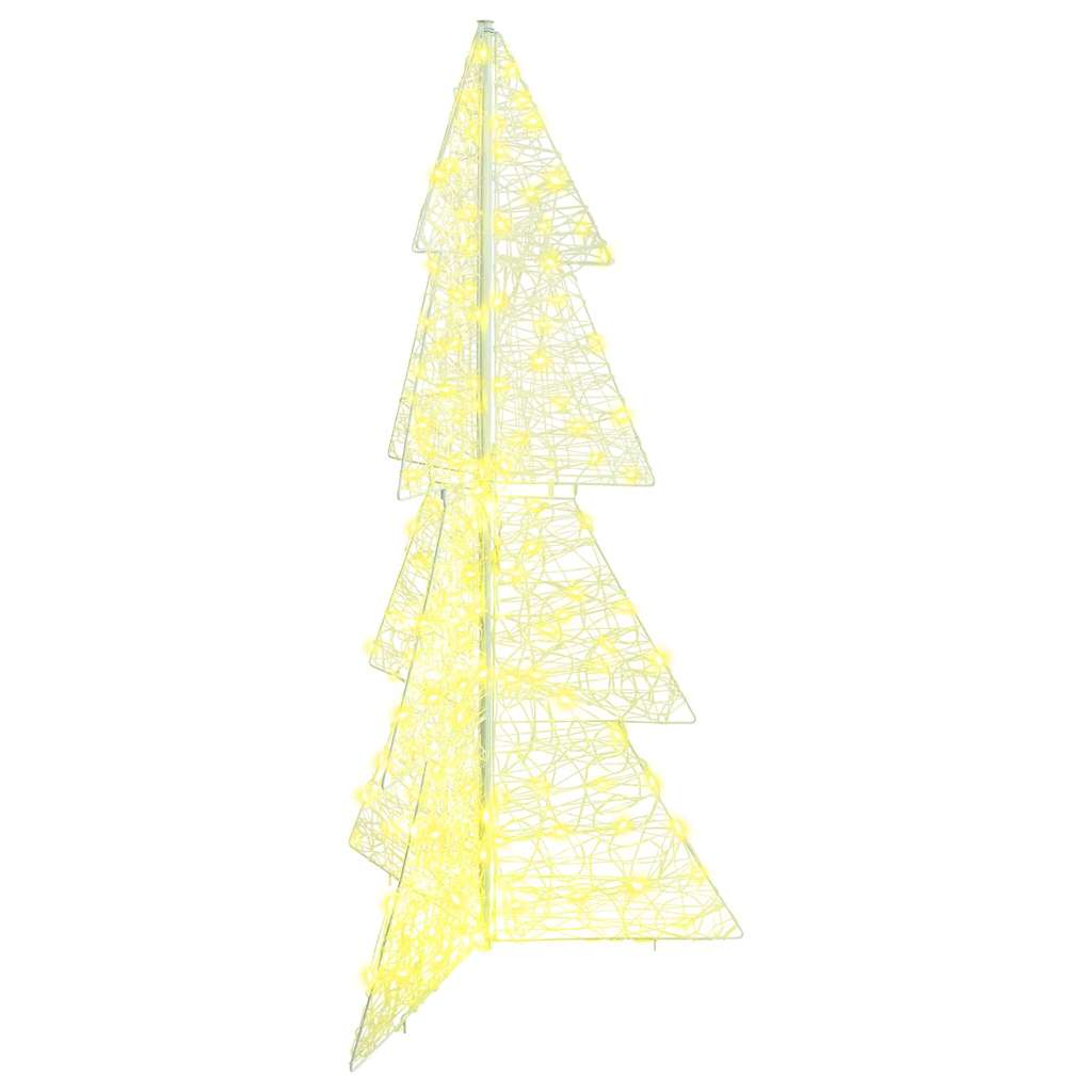 Weihnachtsbaum mit 160 LEDs Warmes Weiß 150 cm Acryl