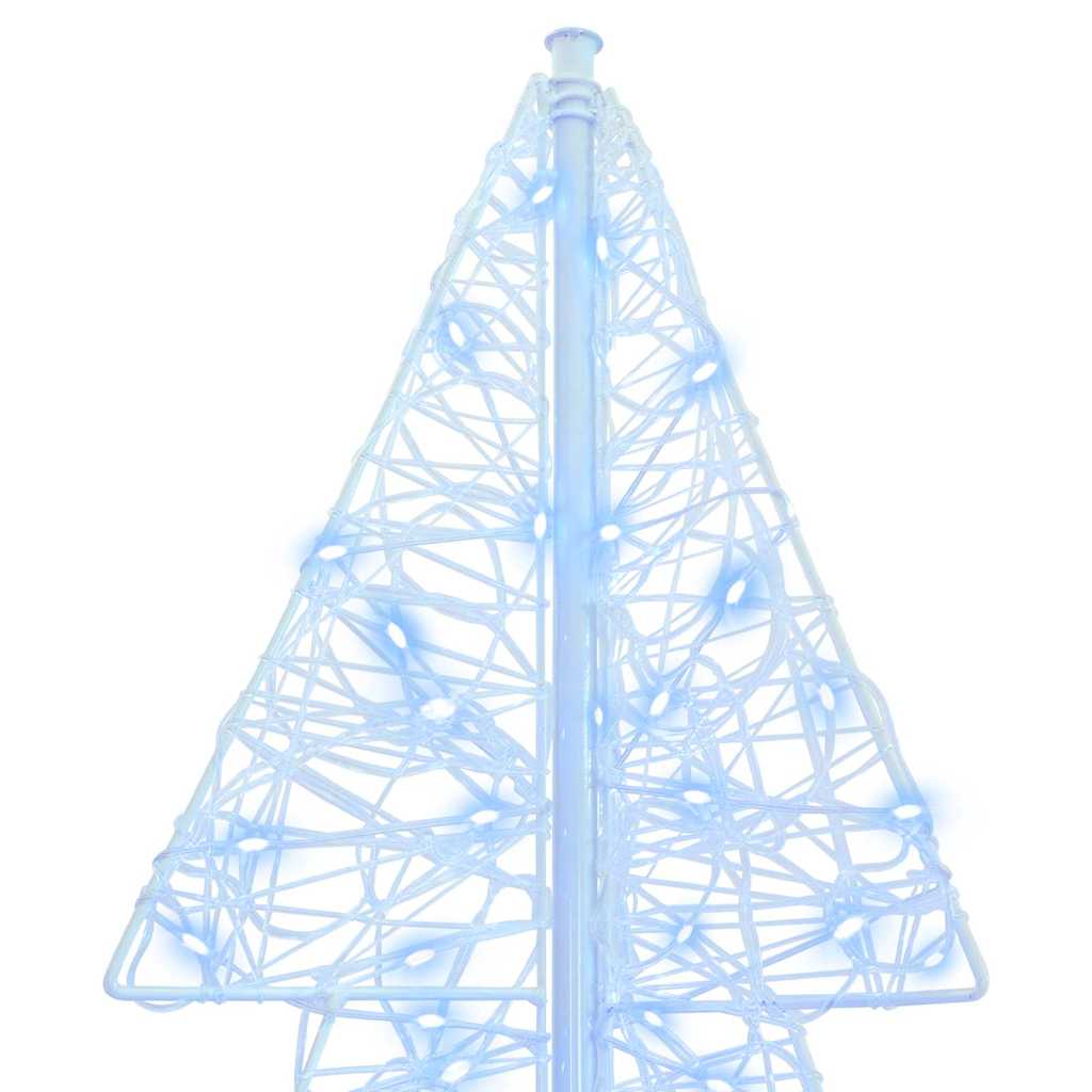 Weihnachtsbaum mit 160 LEDs Kaltweiß 150 cm Acryl