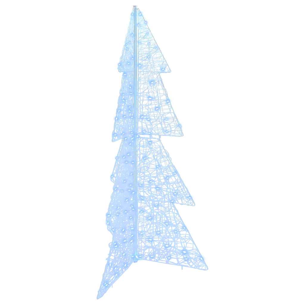 Weihnachtsbaum mit 160 LEDs Kaltweiß 150 cm Acryl
