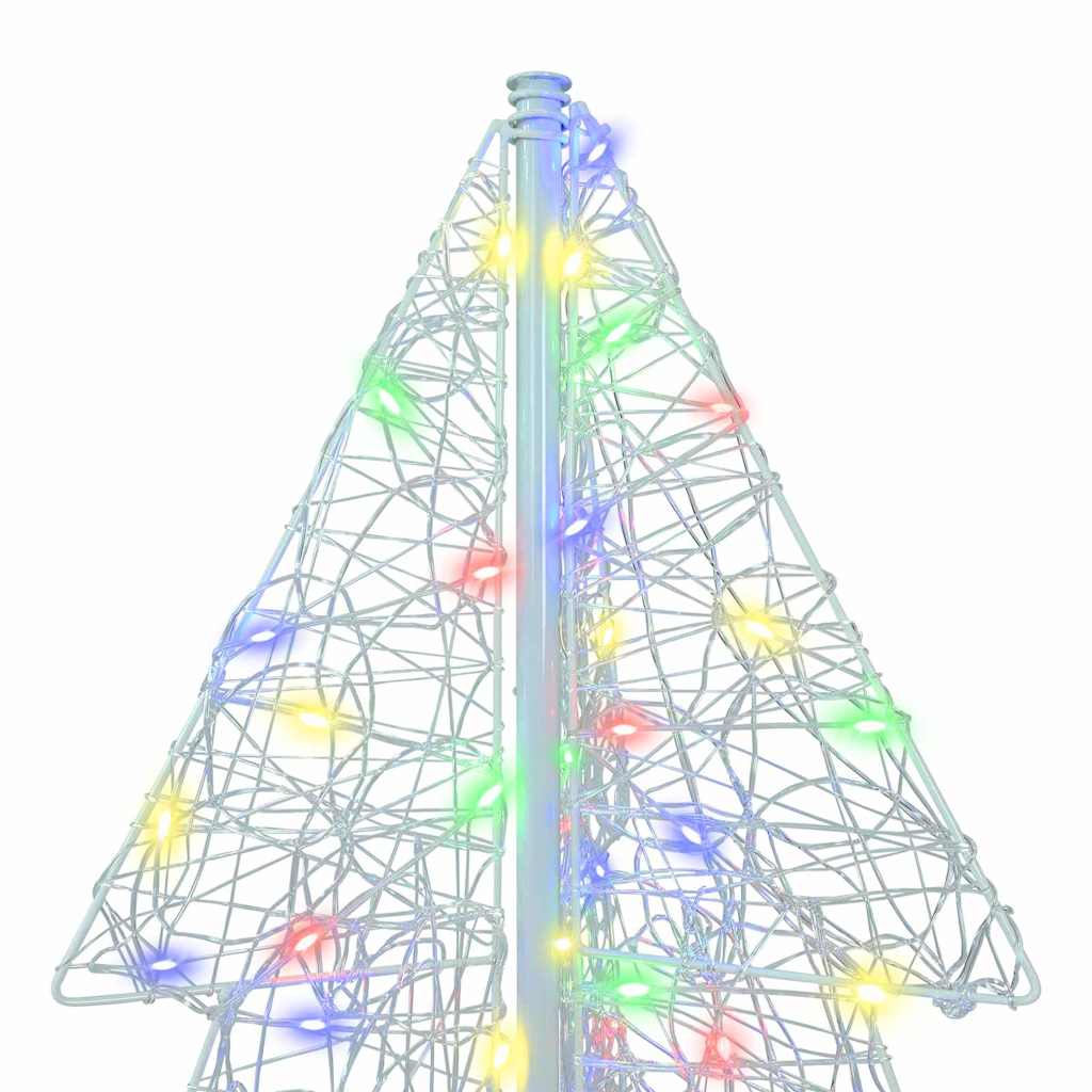 Weihnachtsbaum mit 160 LEDs Mehrfarbig 150 cm Acryl