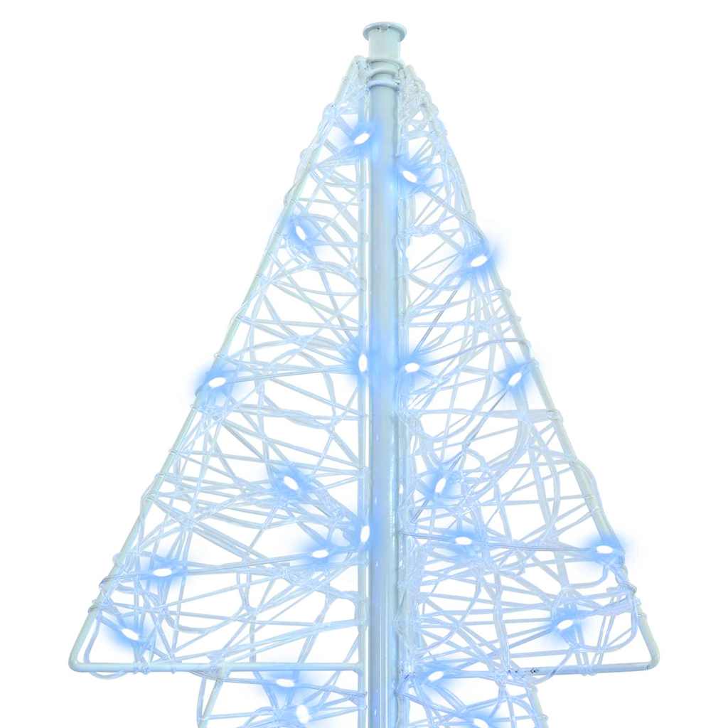 Weihnachtsbaum mit 240 LEDs Kaltweiß 180 cm Acryl