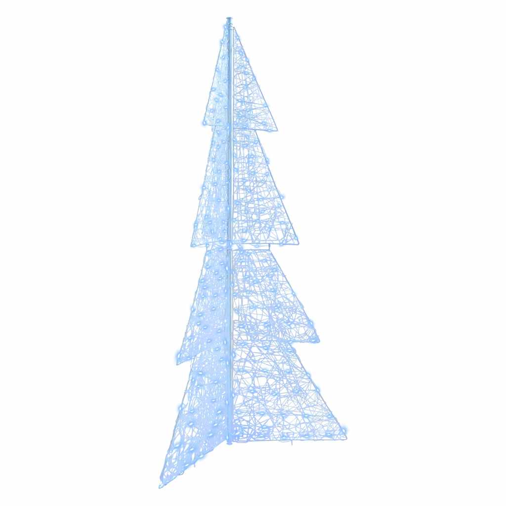 Weihnachtsbaum mit 240 LEDs Kaltweiß 180 cm Acryl