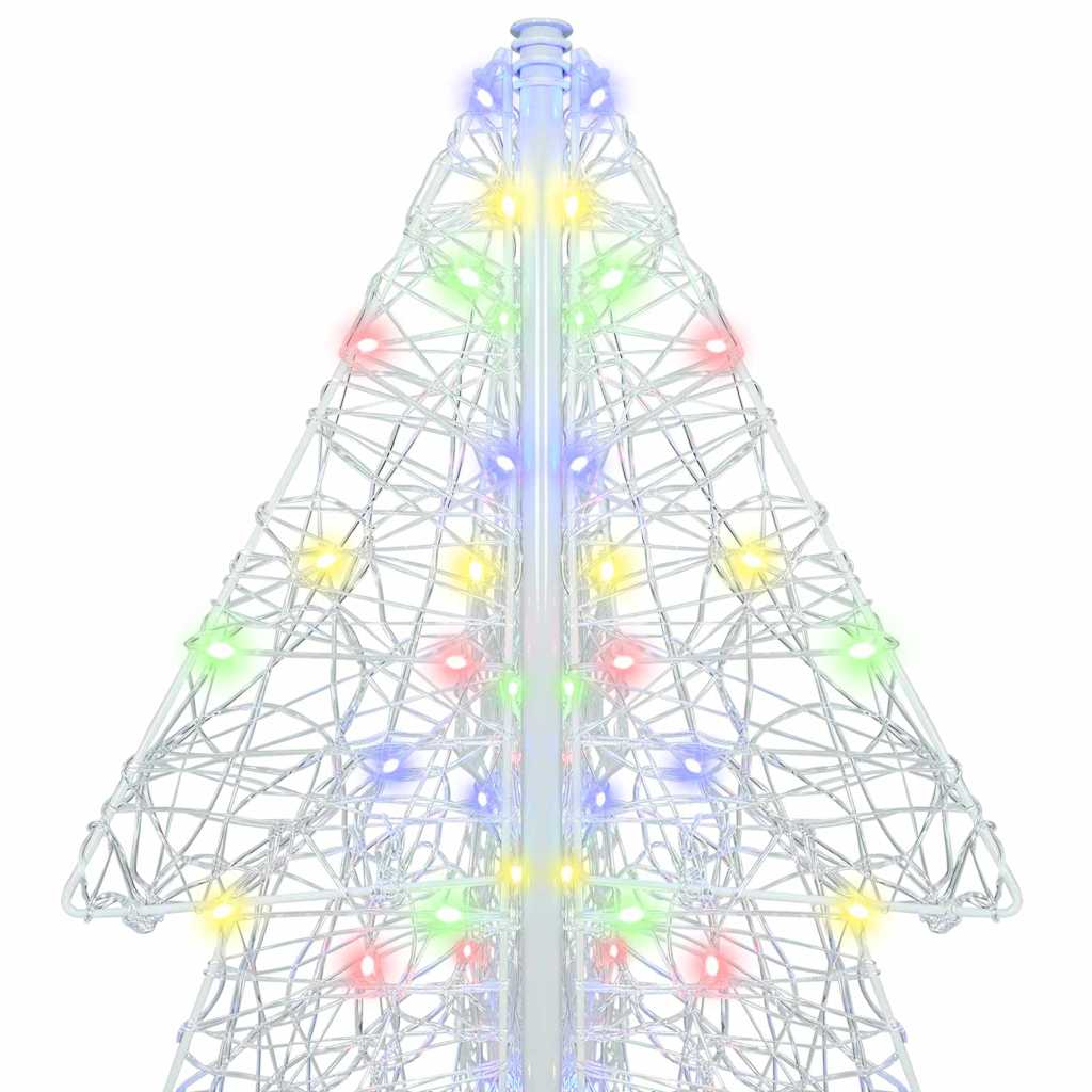 Weihnachtsbaum mit 240 LEDs Mehrfarbig 180 cm Acryl