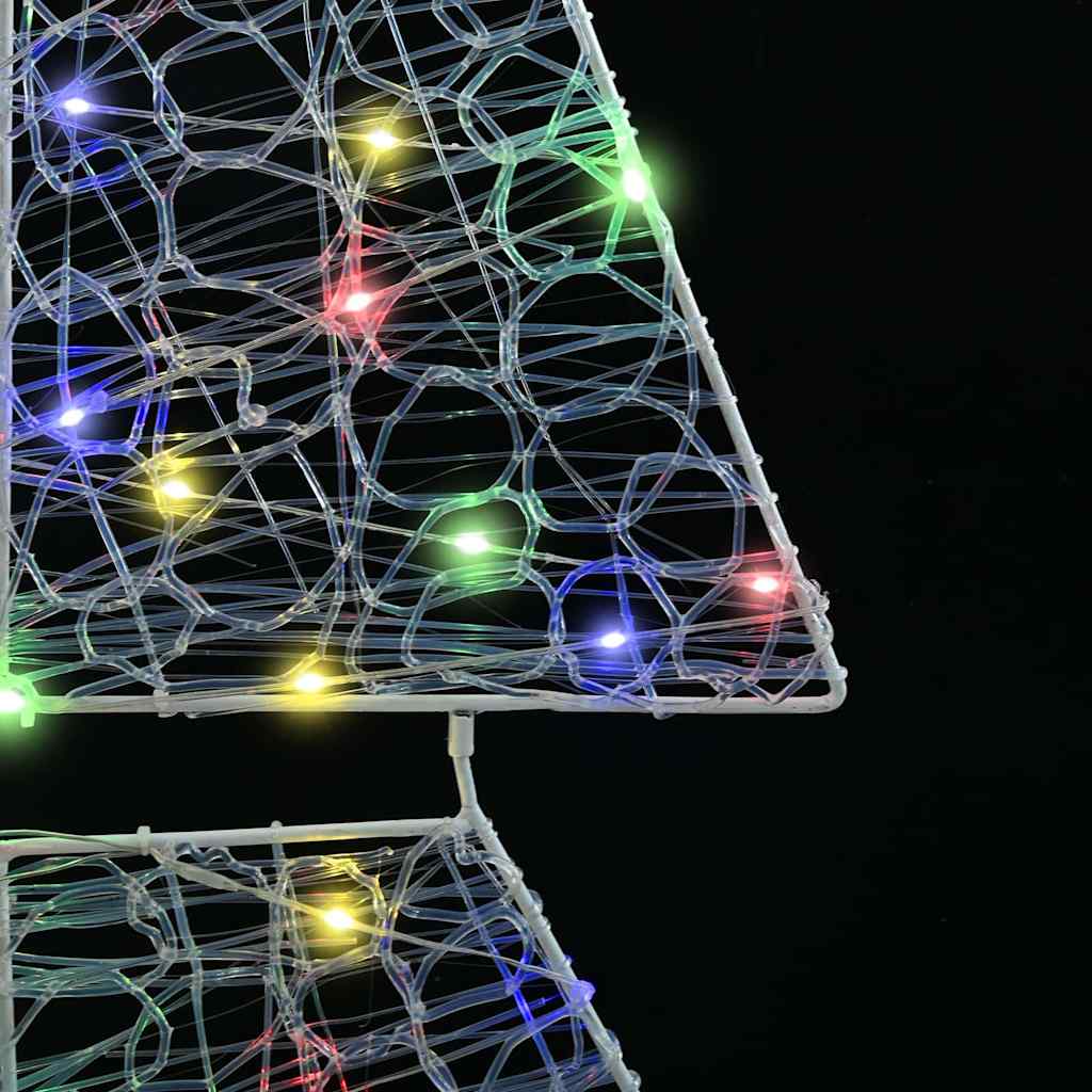 Weihnachtsbaum mit 240 LEDs Mehrfarbig 180 cm Acryl