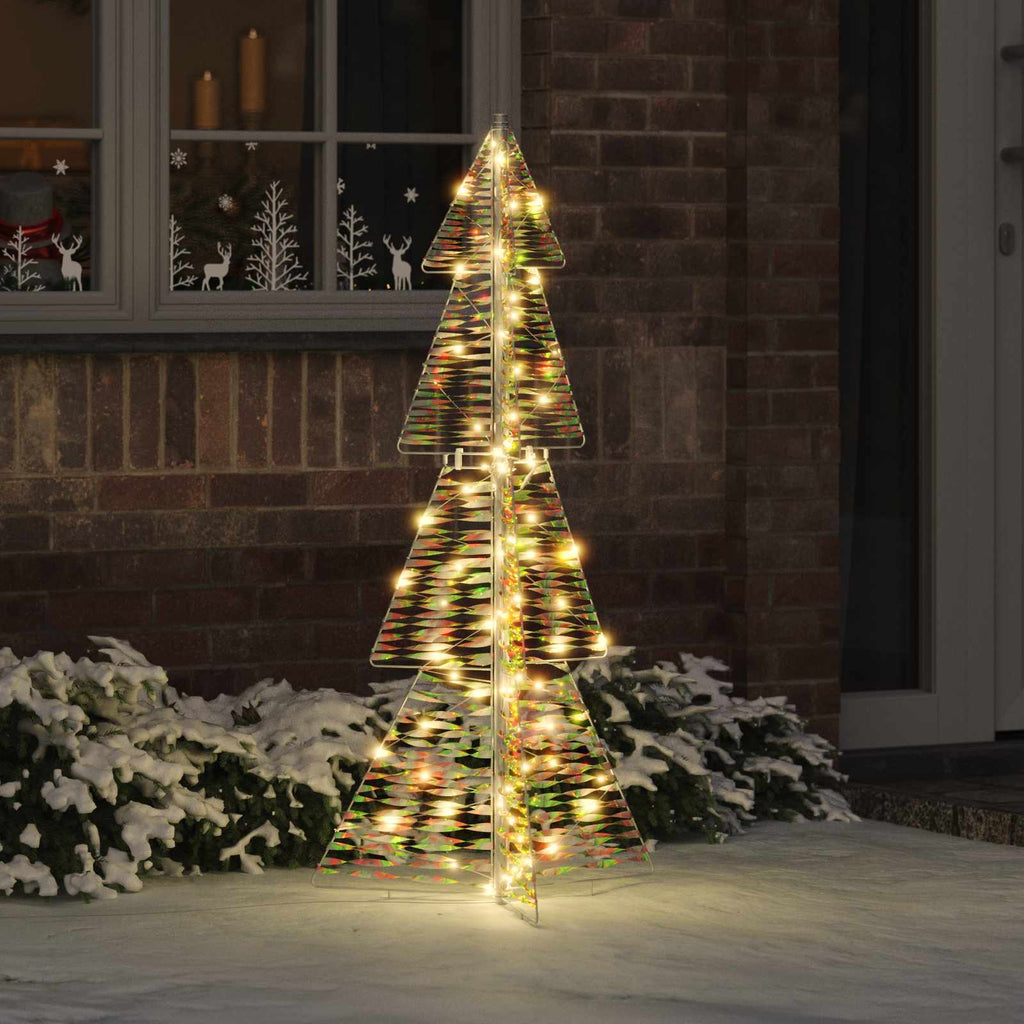 Weihnachtsbaum mit 100 LEDs Warmes Weiß 120 cm PET