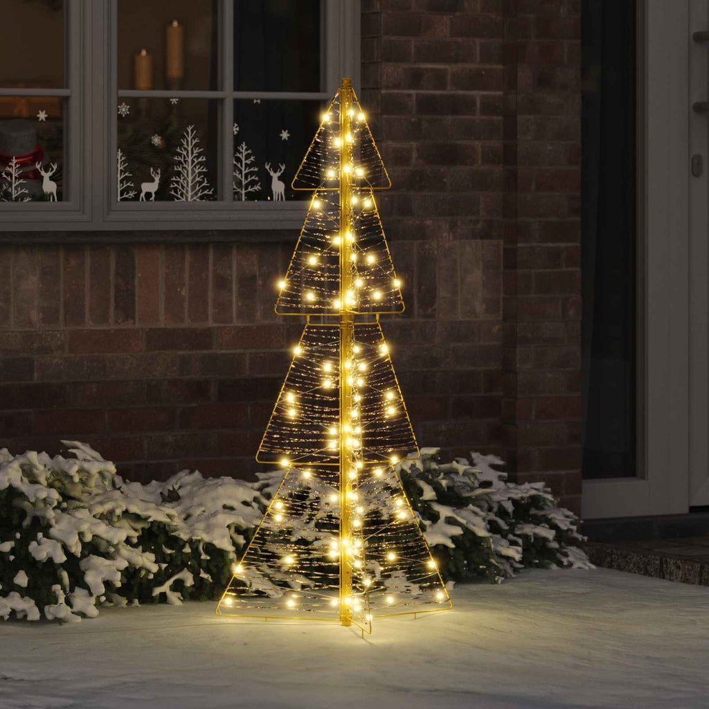 Weihnachtsbaum mit 100 LEDs Warmes Weiß 120 cm PET