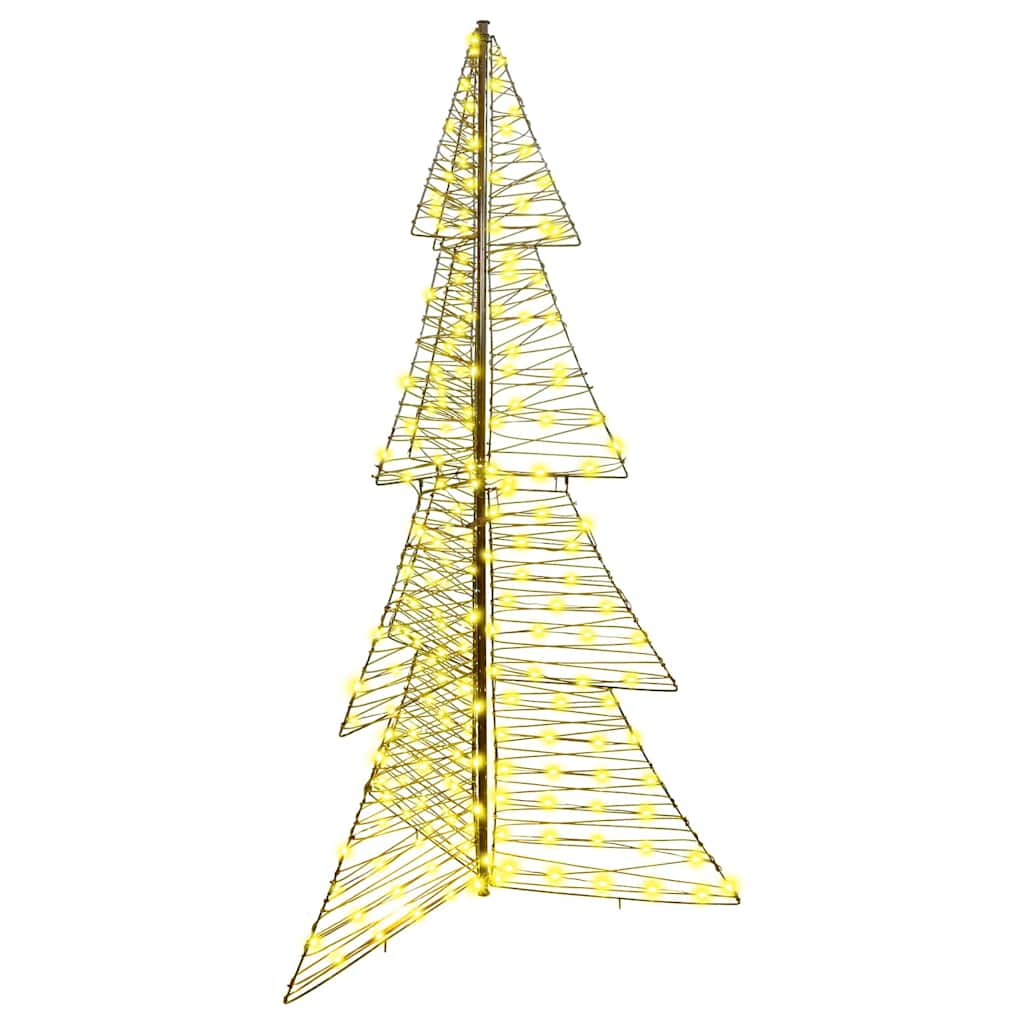 Weihnachtsbaum mit 240 LEDs Warmes Weiß 180 cm Rattan