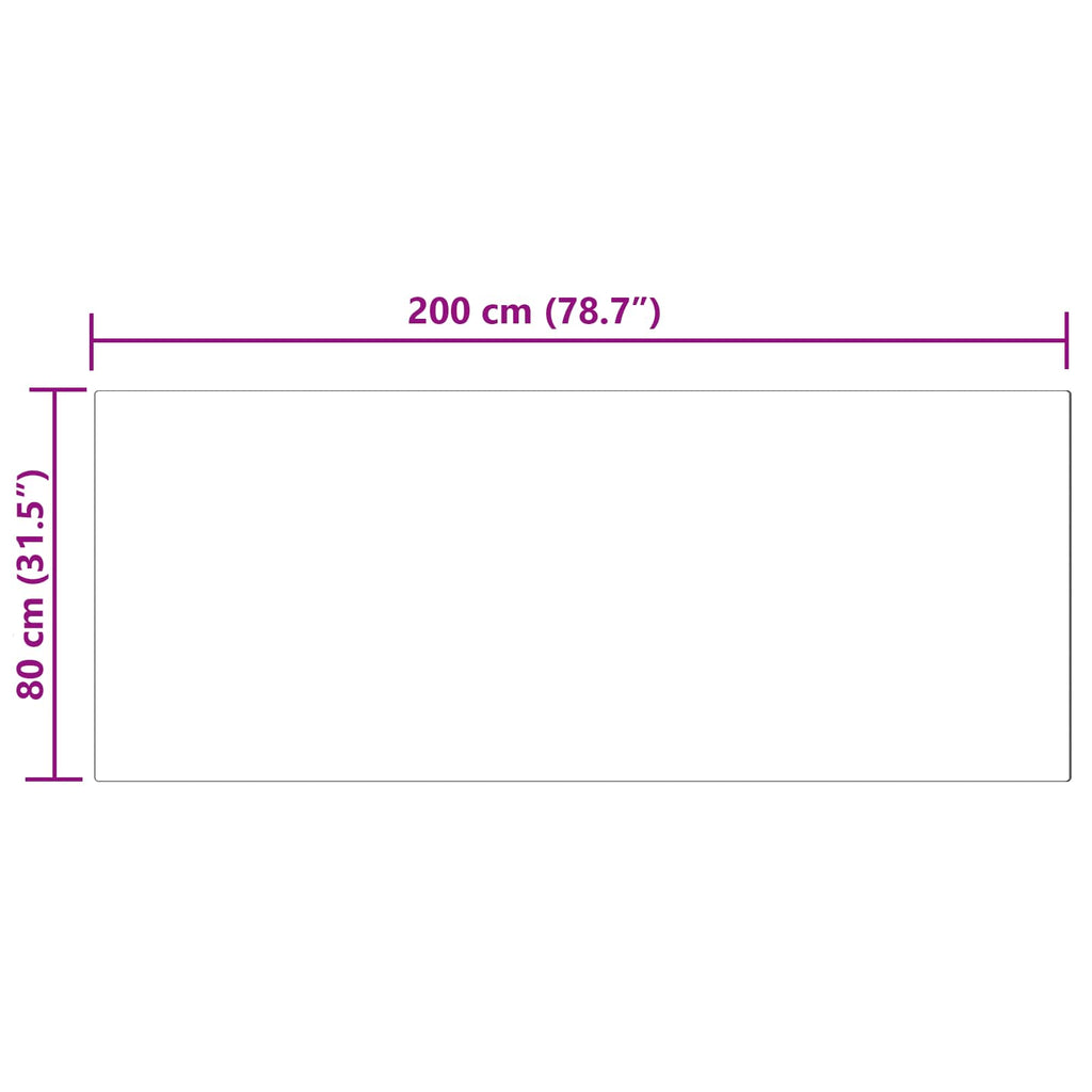 Teppich aus Kunstschaffell TAFALLA Weiß 80 x 200 cm Polyester