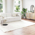 Teppich aus Kunstschaffell TAFALLA Weiß 200 x 280 cm Polyester
