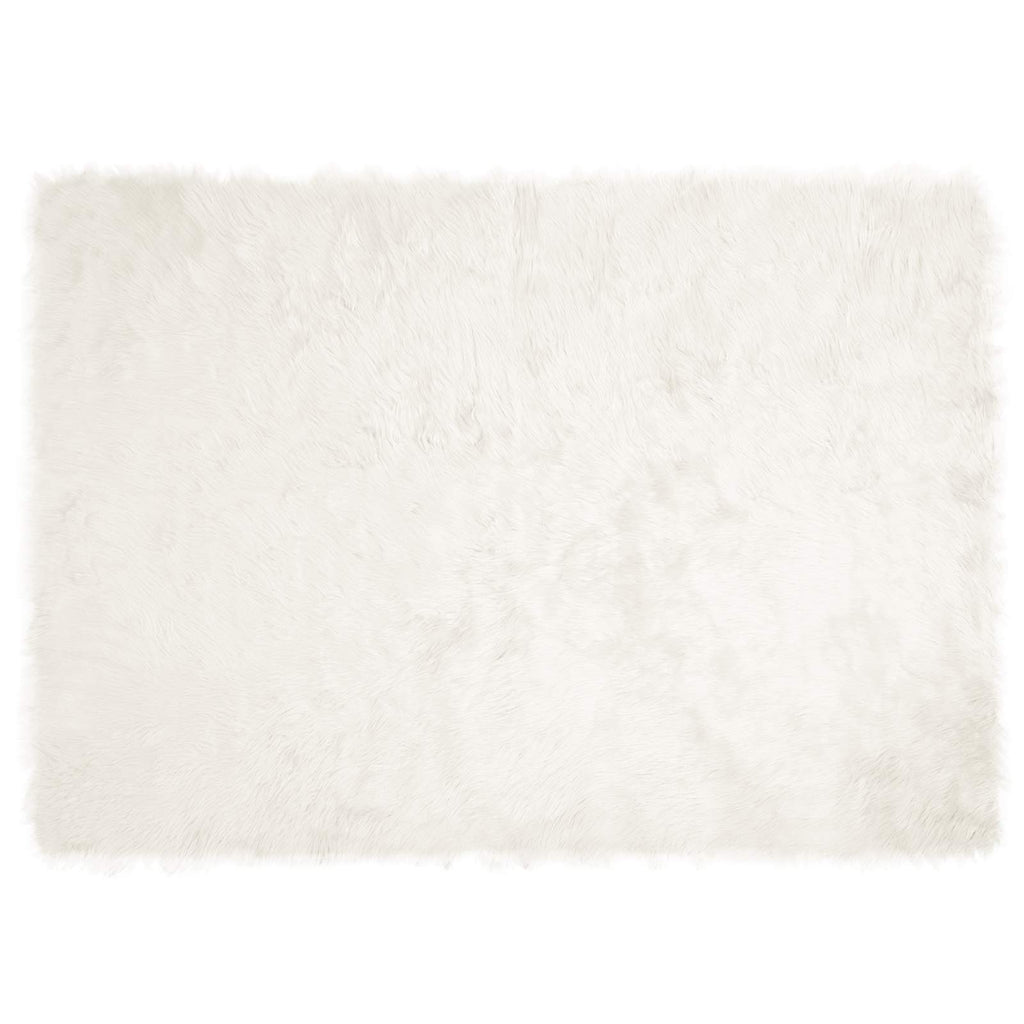 Teppich aus Kunstschaffell TAFALLA Weiß 240 x 340 cm Polyester