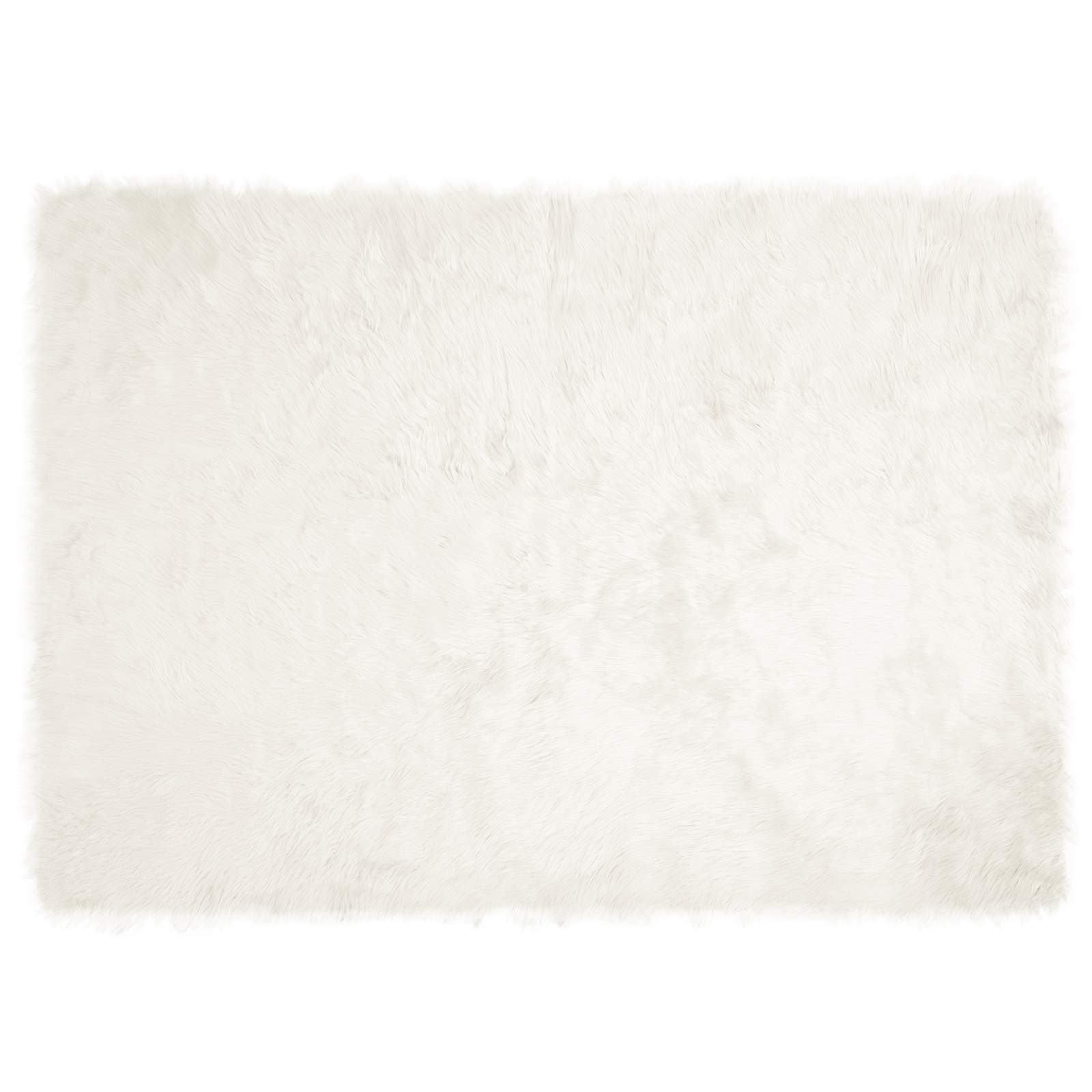 Teppich aus Kunstschaffell TAFALLA Weiß 240 x 340 cm Polyester