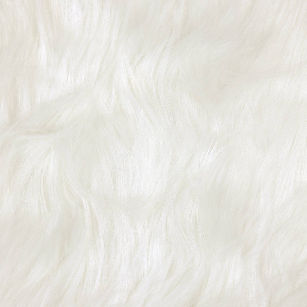Teppich aus Kunstschaffell TAFALLA Weiß 240 x 240 cm Polyester