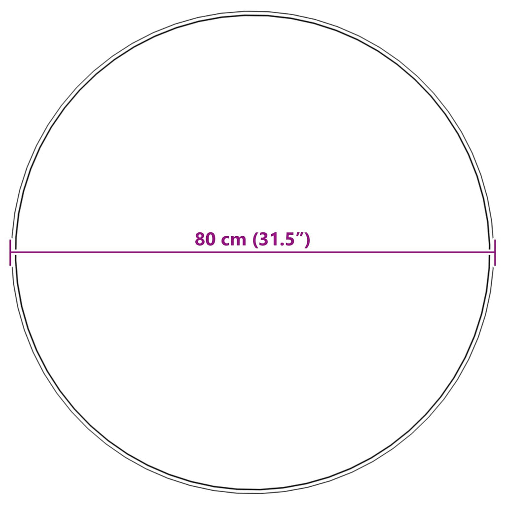 Teppich aus Kunstschaffell TAFALLA Weiß Ø 80 cm Polyester