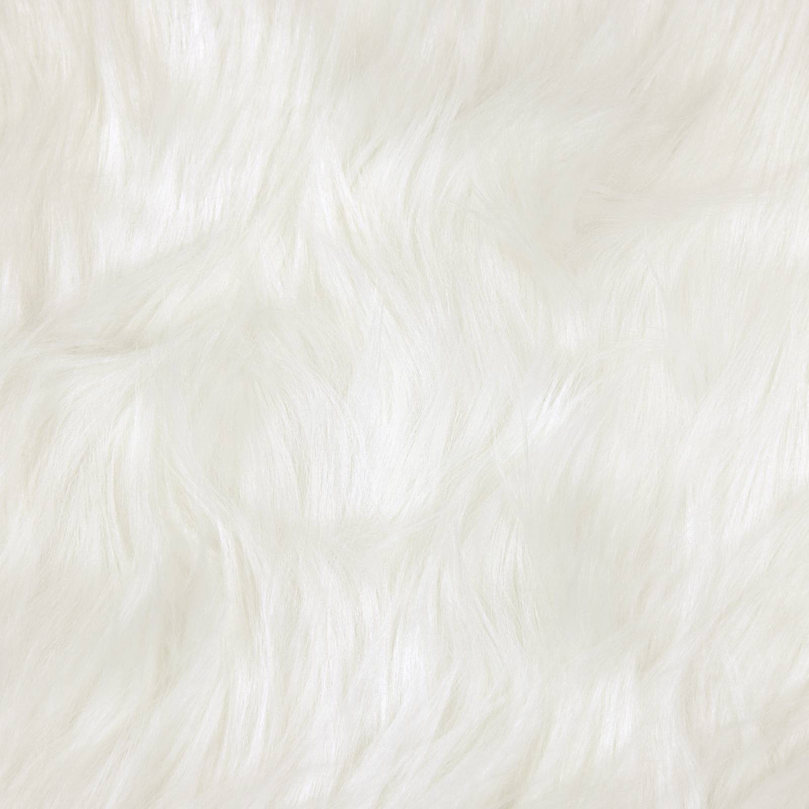 Teppich aus Kunstschaffell TAFALLA Weiß 60 x 90 cm Polyester