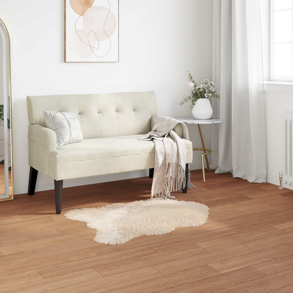 Teppich aus Kunstschaffell TAFALLA Beige 80 x 120 cm Polyester