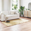 Teppich aus Kunstschaffell TAFALLA Creme 80 x 200 cm Polyester