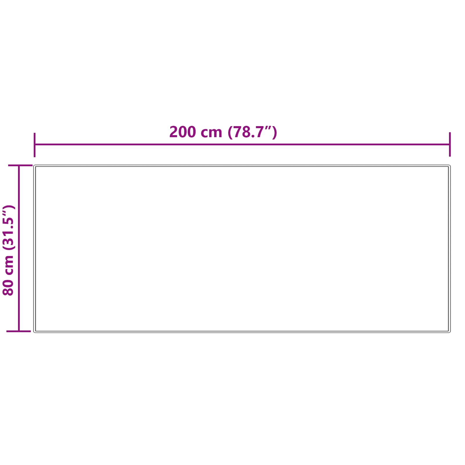 Teppich aus Kunstschaffell TAFALLA Creme 80 x 200 cm Polyester
