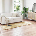Teppich aus Kunstschaffell TAFALLA Creme 80 x 250 cm Polyester