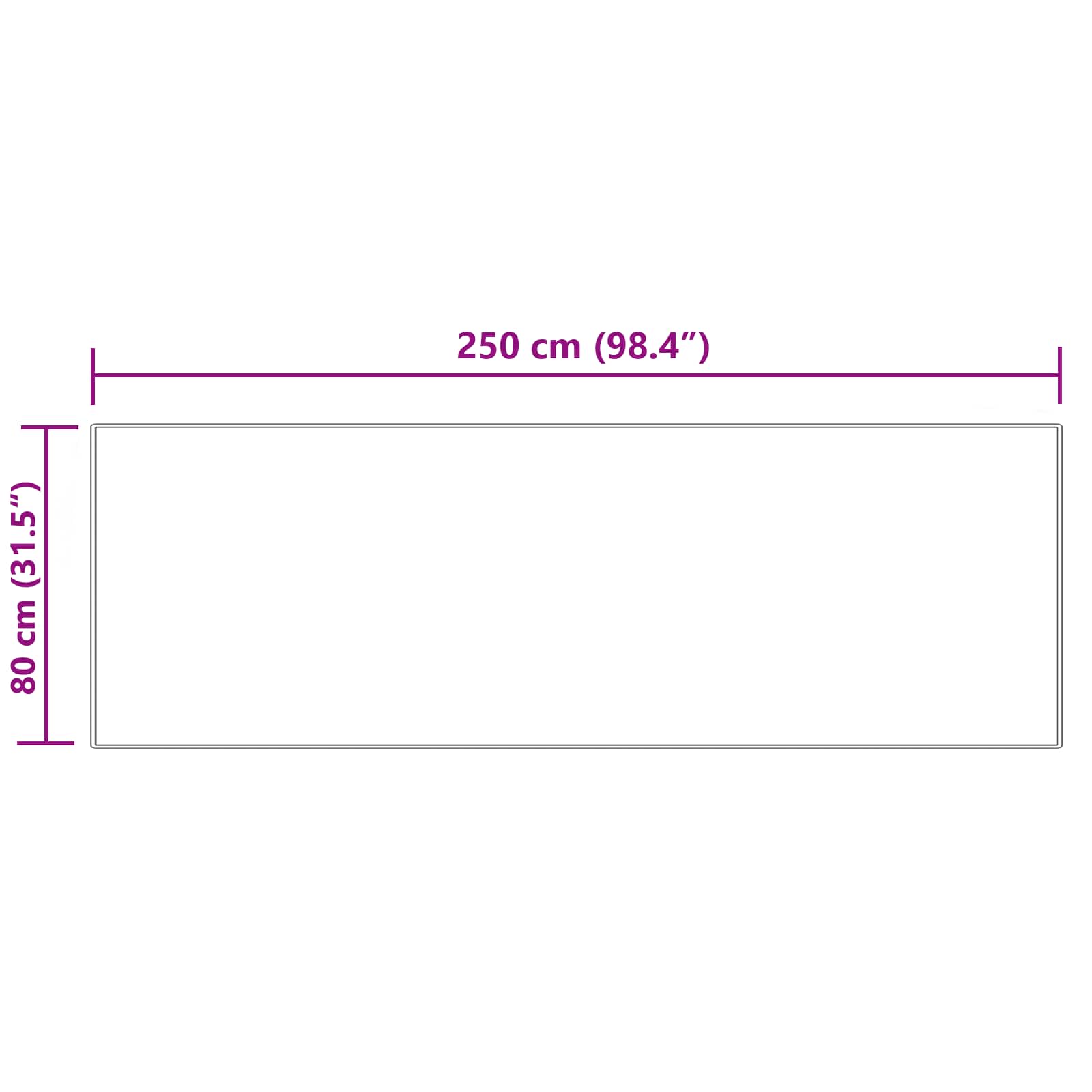 Teppich aus Kunstschaffell TAFALLA Creme 80 x 250 cm Polyester
