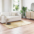 Teppich aus Kunstschaffell TAFALLA Creme 120 x 170 cm Polyester