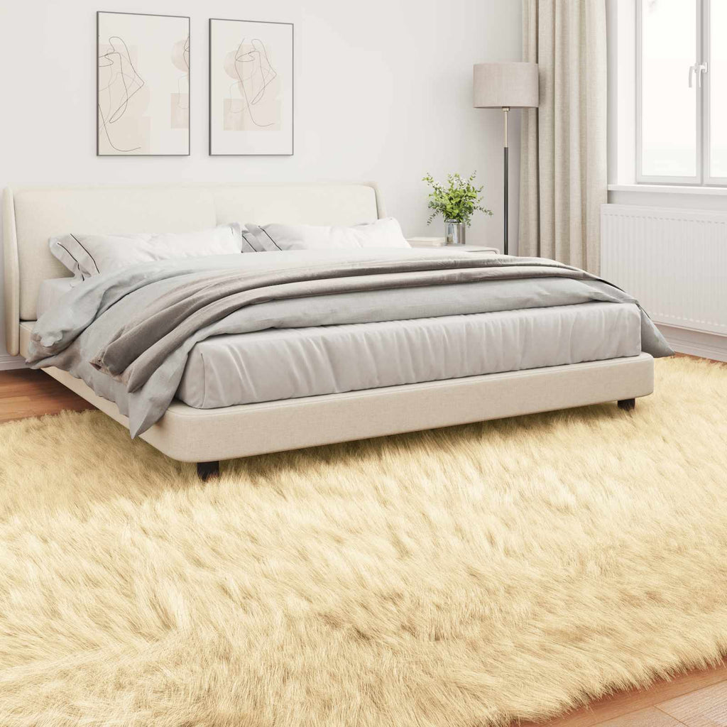 Teppich aus Kunstschaffell TAFALLA Creme 200 x 280 cm Polyester