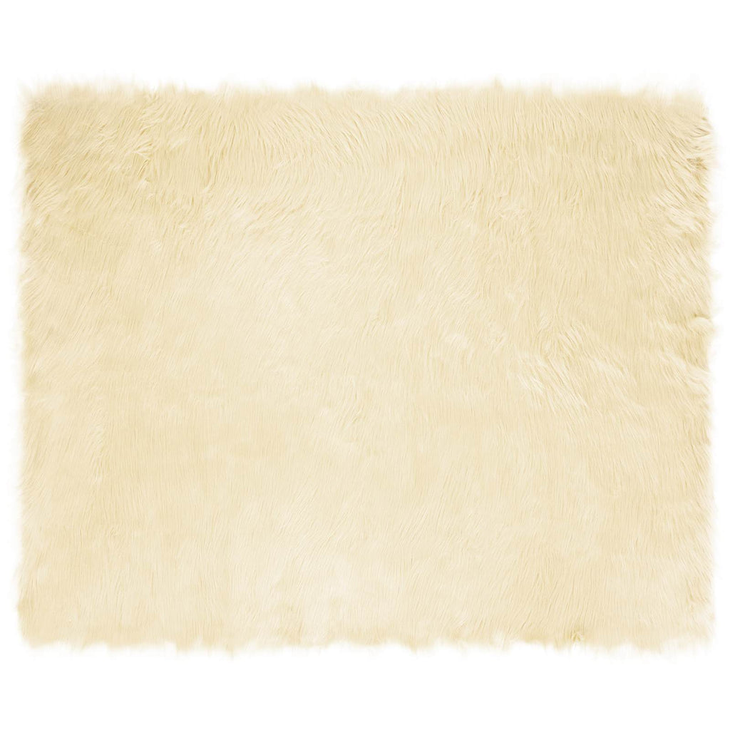 Teppich aus Kunstschaffell TAFALLA Creme 200 x 280 cm Polyester