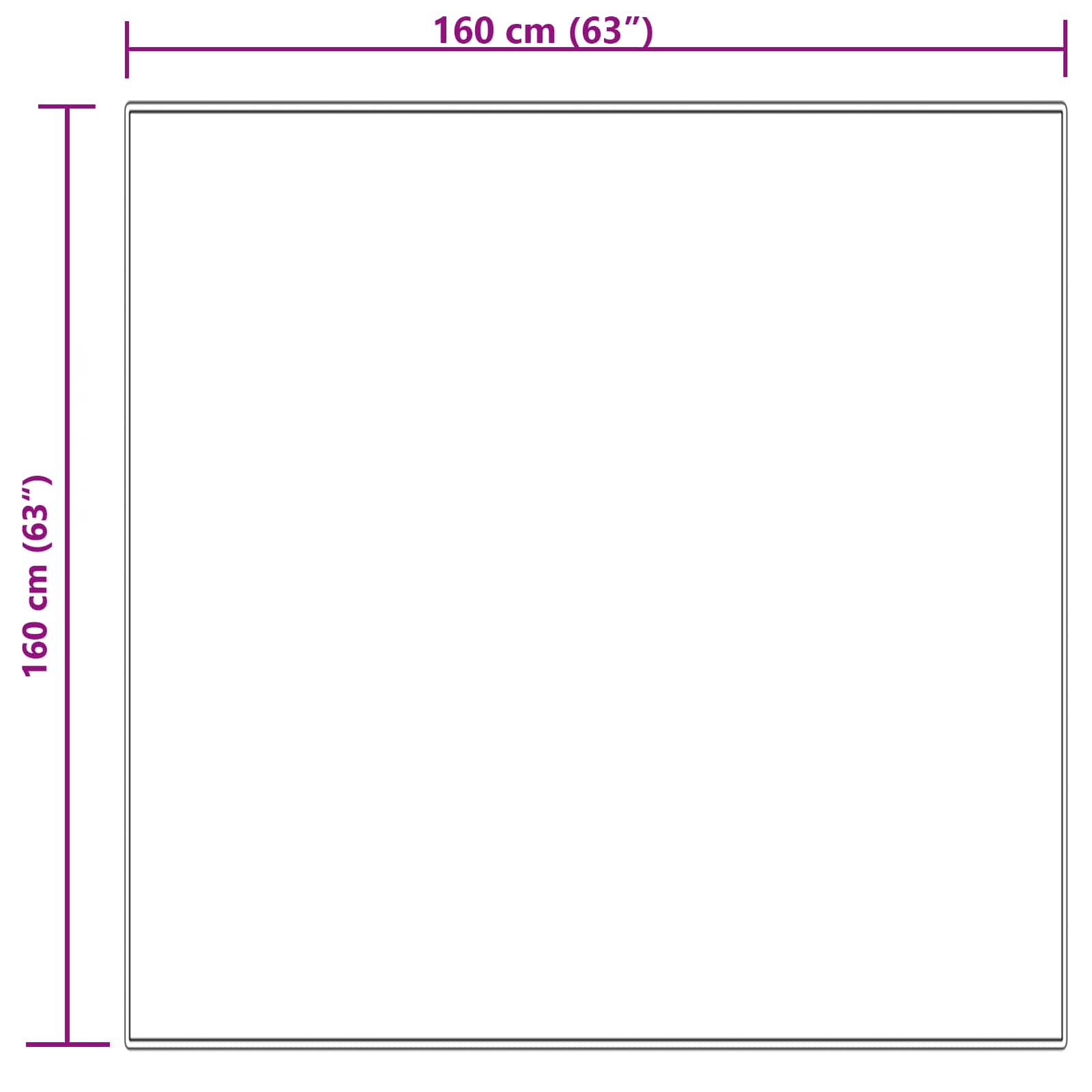 Teppich aus Kunstschaffell TAFALLA Creme 160 x 160 cm Polyester
