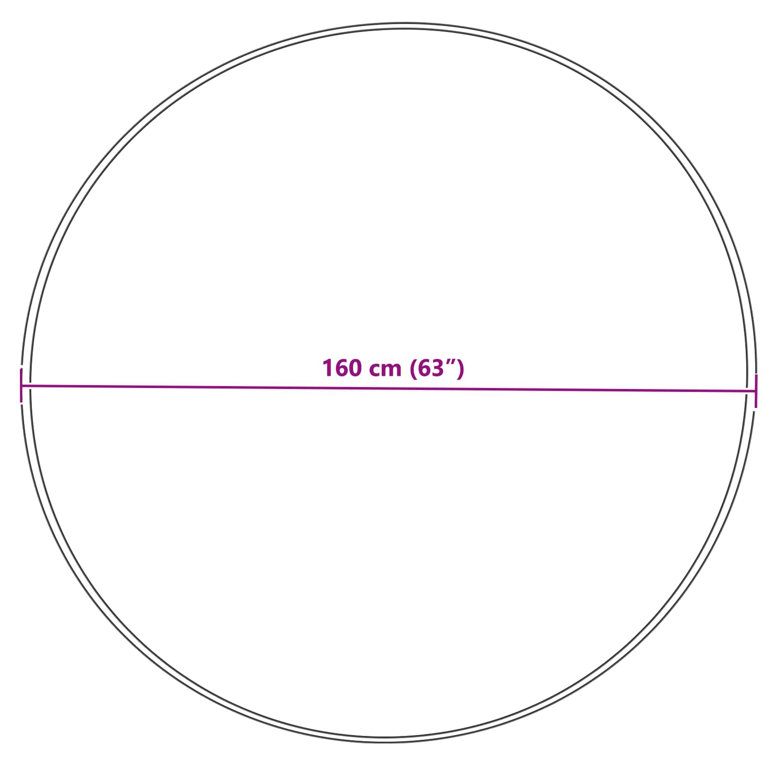 Teppich aus Kunstschaffell TAFALLA Creme Ø 160 cm Polyester