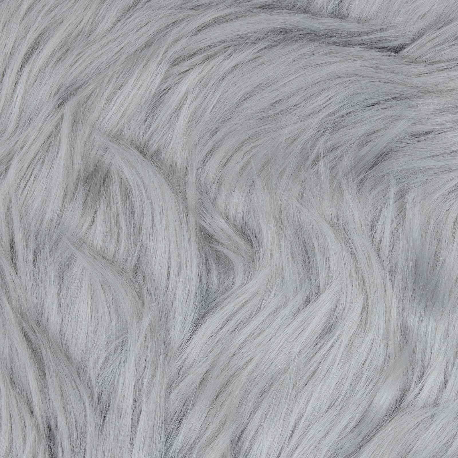 Teppich aus Kunstschaffell TAFALLA Grau 80 x 250 cm Polyester