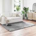 Teppich aus Kunstschaffell TAFALLA Grau 140 x 200 cm Polyester