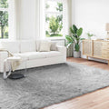 Teppich aus Kunstschaffell TAFALLA Grau 240 x 340 cm Polyester