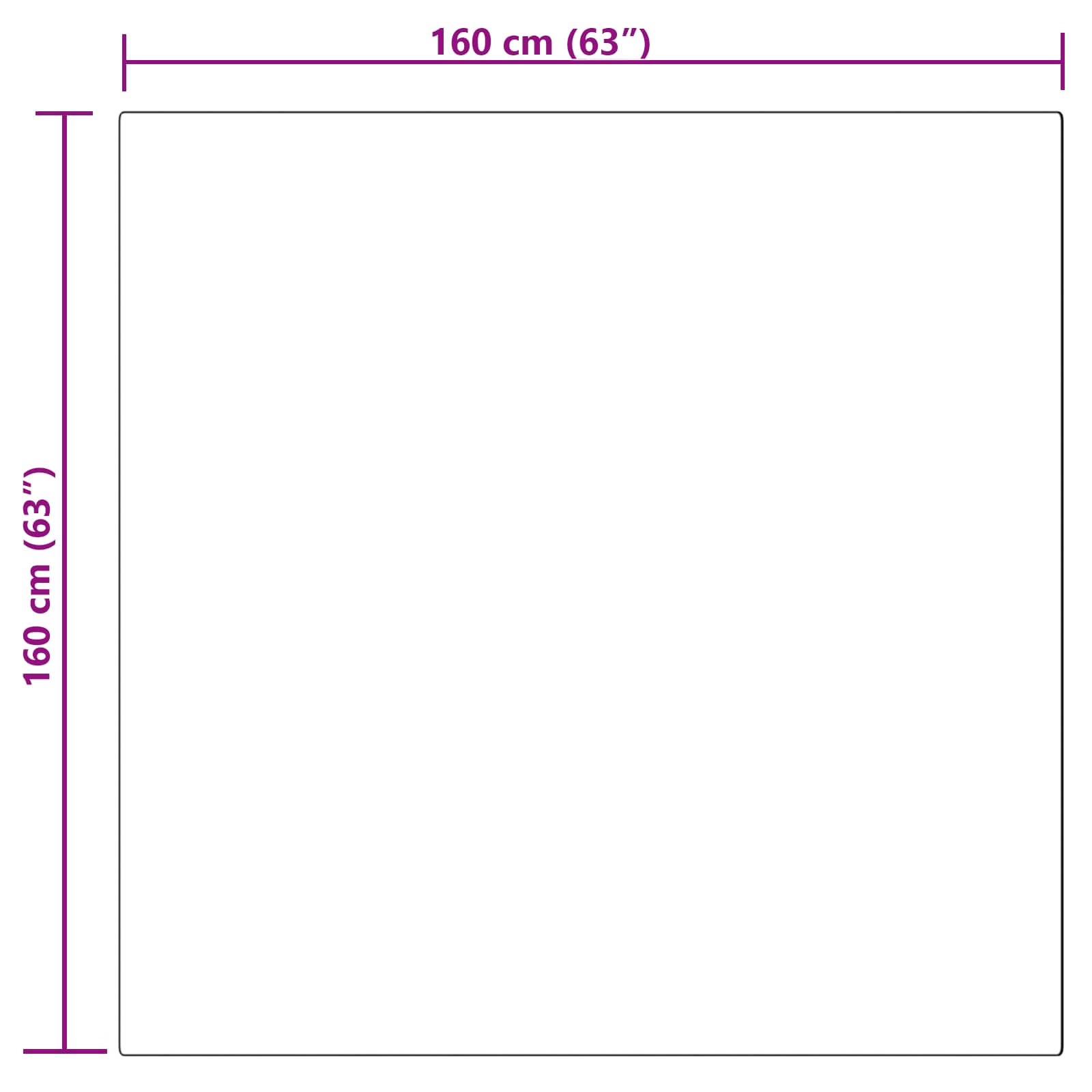 Teppich aus Kunstschaffell TAFALLA Grau 160 x 160 cm Polyester