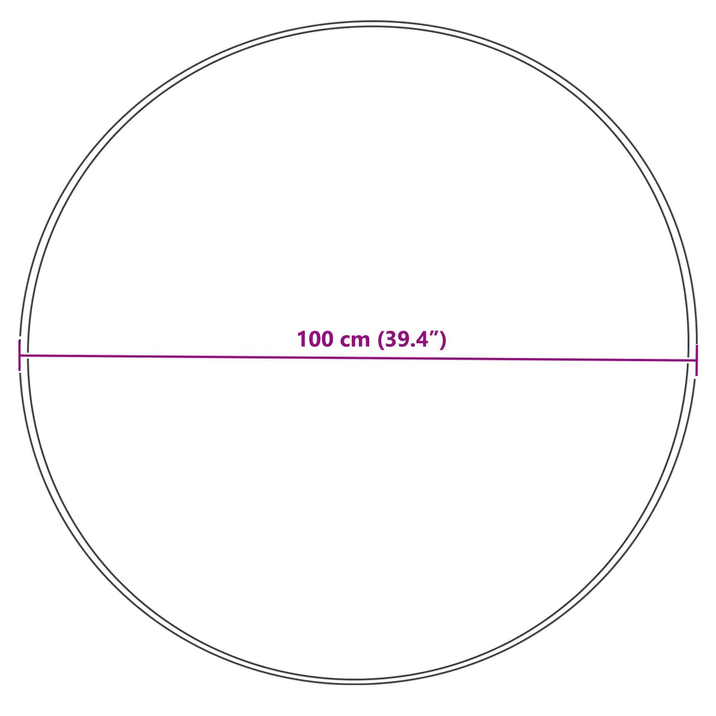 Teppich aus Kunstschaffell TAFALLA Grau Ø 100 cm Polyester