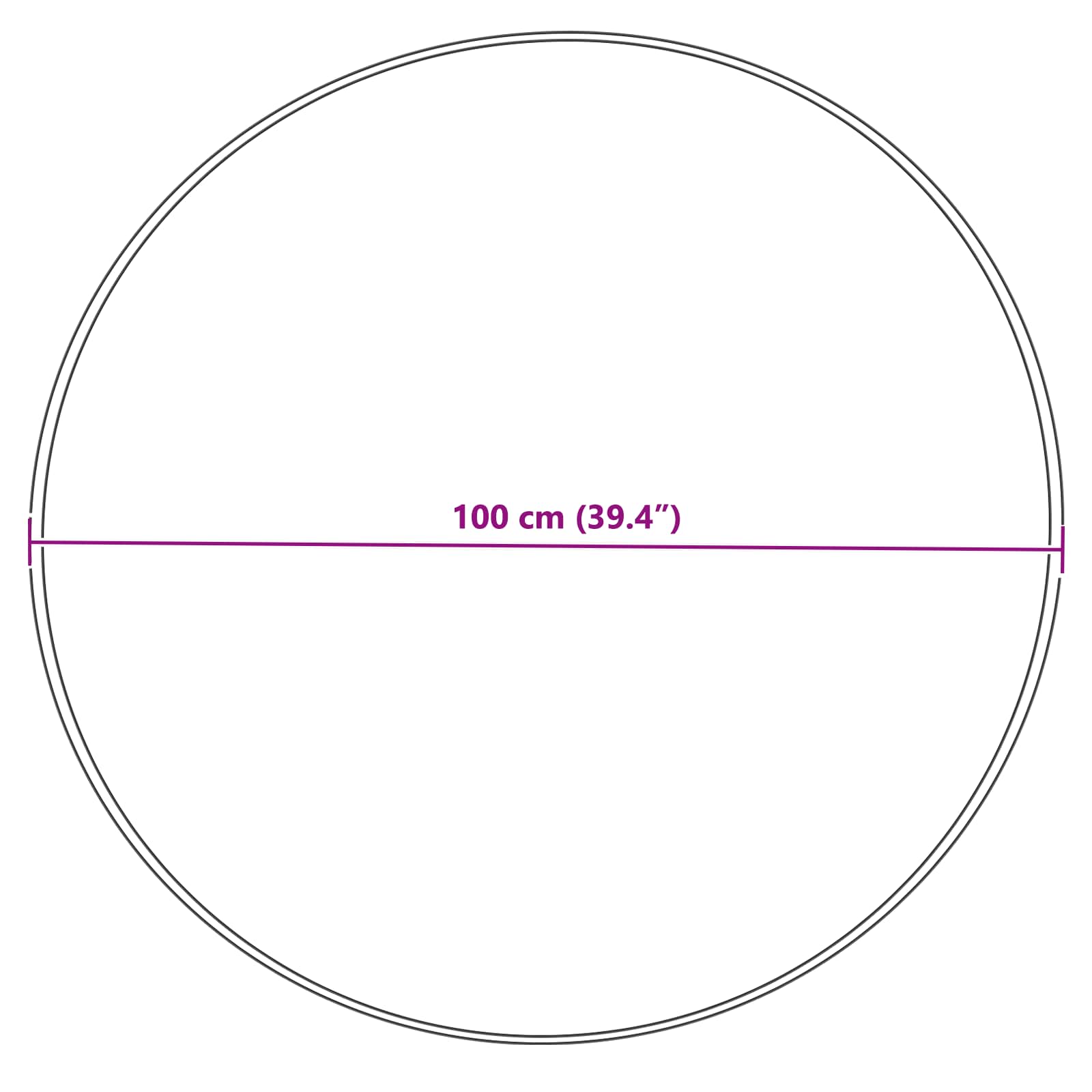 Teppich aus Kunstschaffell TAFALLA Grau Ø 100 cm Polyester